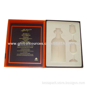 Luxury Wine Gift Box, Foil Stamping and Embossing
